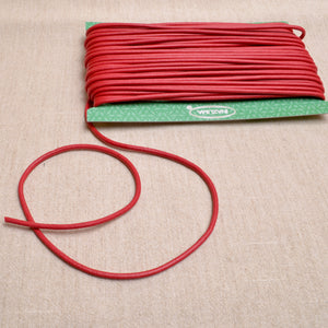 red waxed cord, 1.5mm drawstring sewing notion