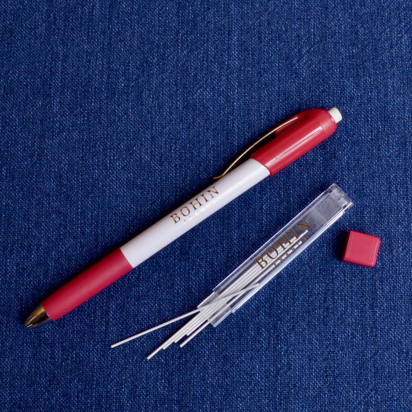 Bohin Mechanical Fabric Pencil with Refills - A Threaded Needle