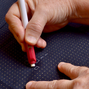 Bohin fabric pencil, erase with eraser end, or wash away