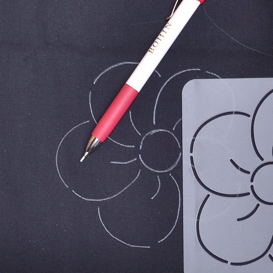 Sashiko & Mending Stencil, Daisy Variation