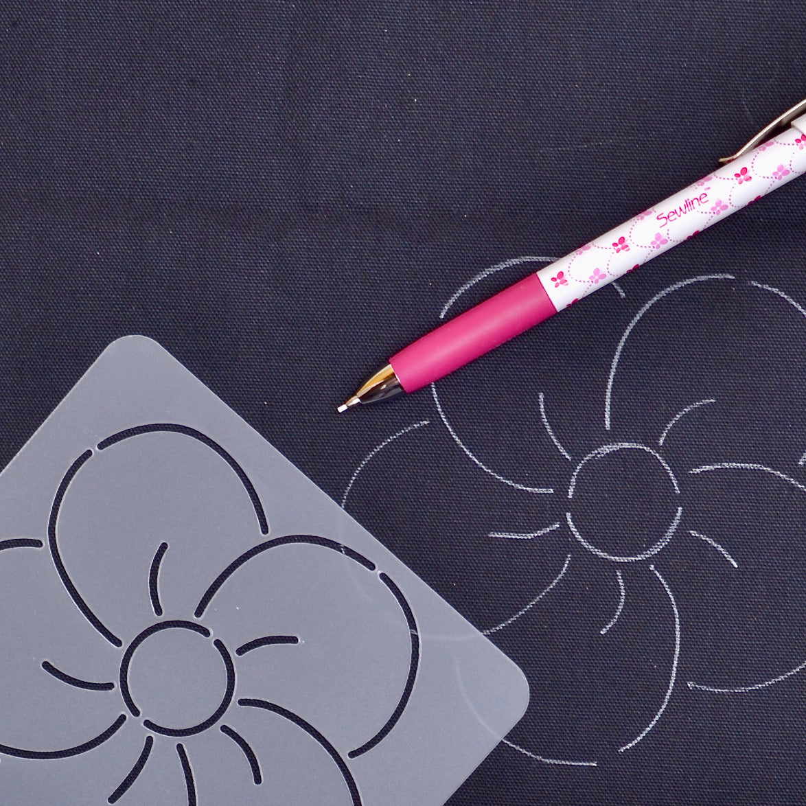 Sashiko Stencil, Plum Blossom - A Threaded Needle
