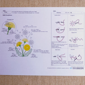 embroidery kit of Dandelion
