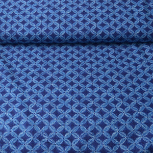 linked circle design cotton fabric from Kokka