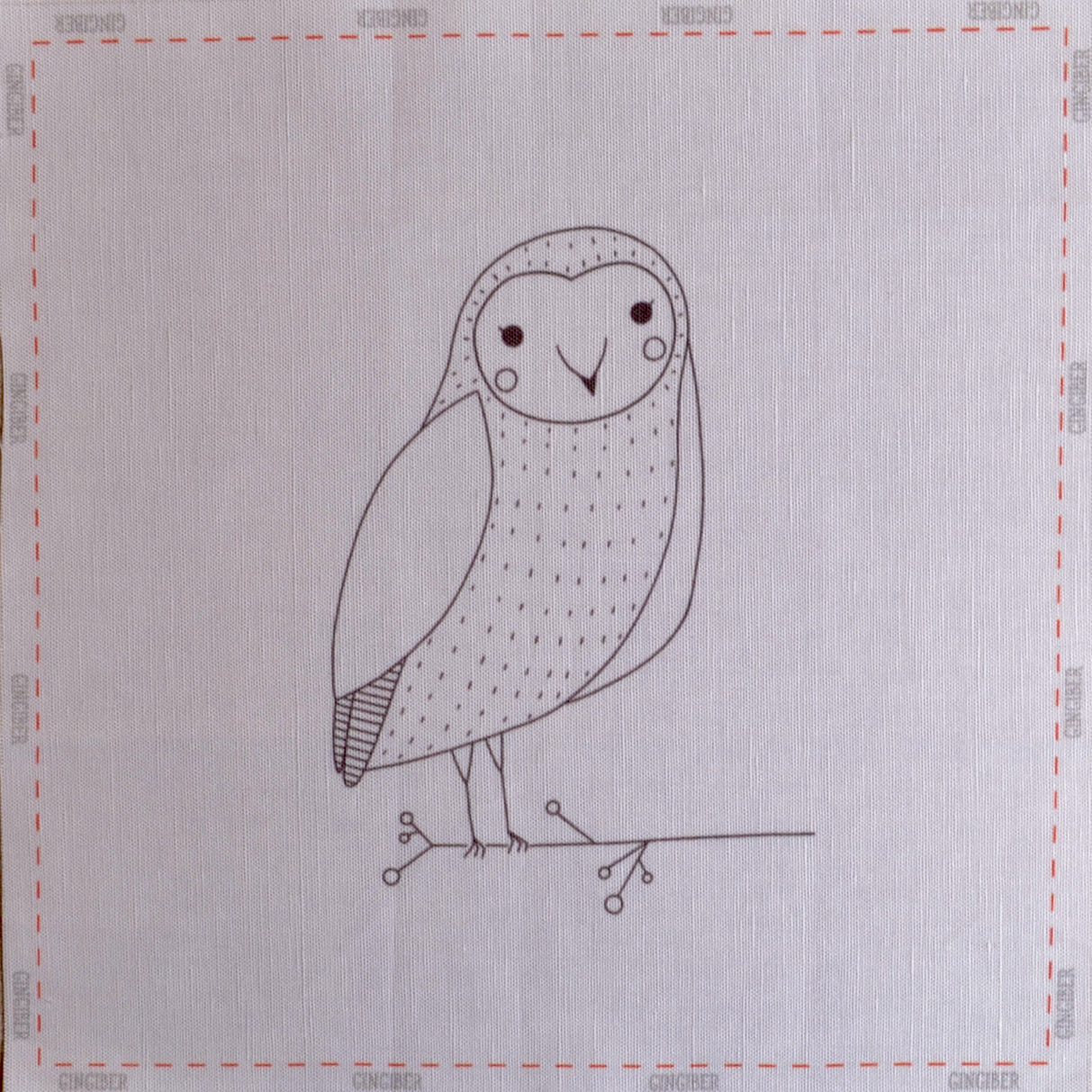 Owl embroidery sampler