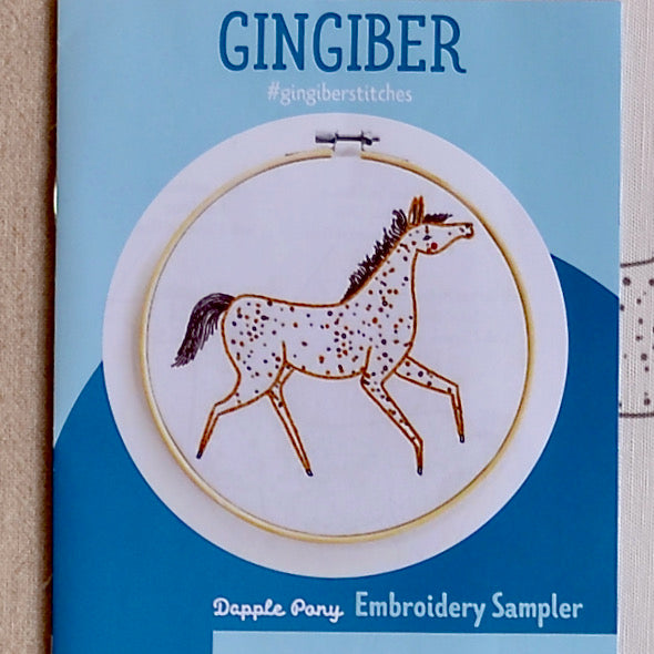 Gingiber embroidery stitch sampler