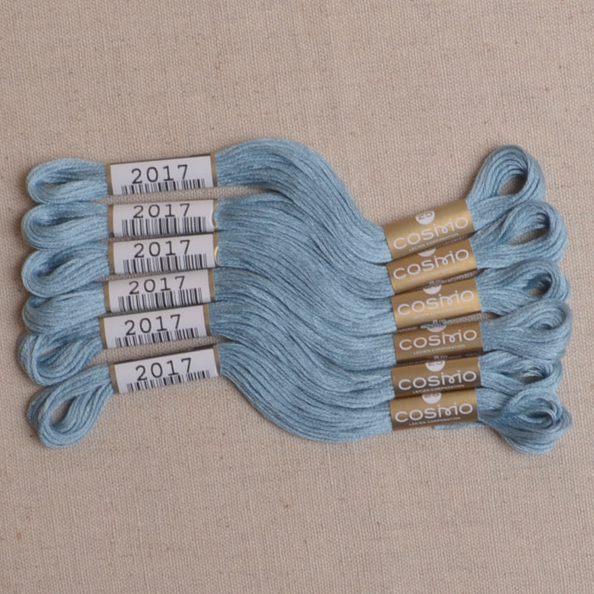 Blue embroidery floss Cosmo #2017