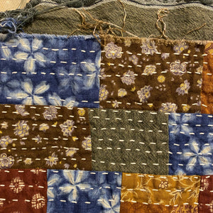 sample of stitched cotton fabrics