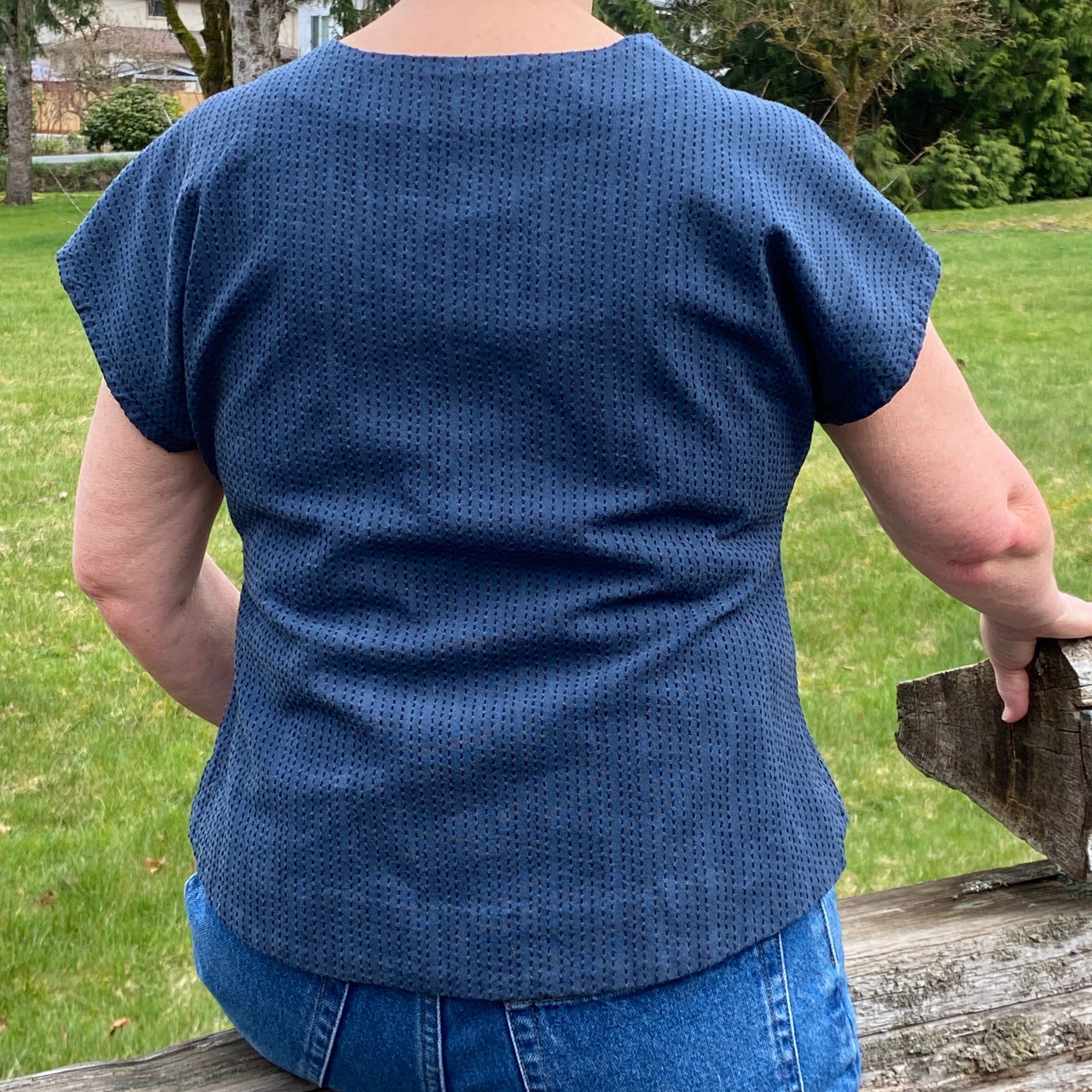 Back of Verdun t-shirt pattern by Liesl & Co