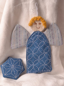 Sashiko Christmas Angel Pattern