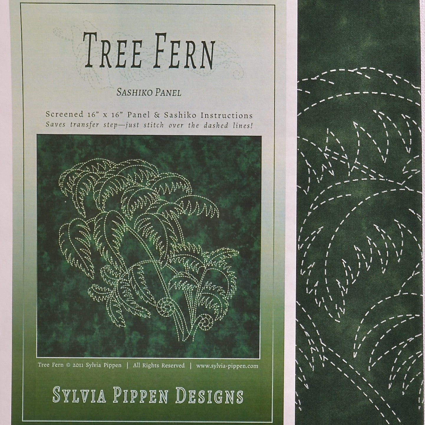 Sashiko Kit Tree Fern Sylvia Pippen