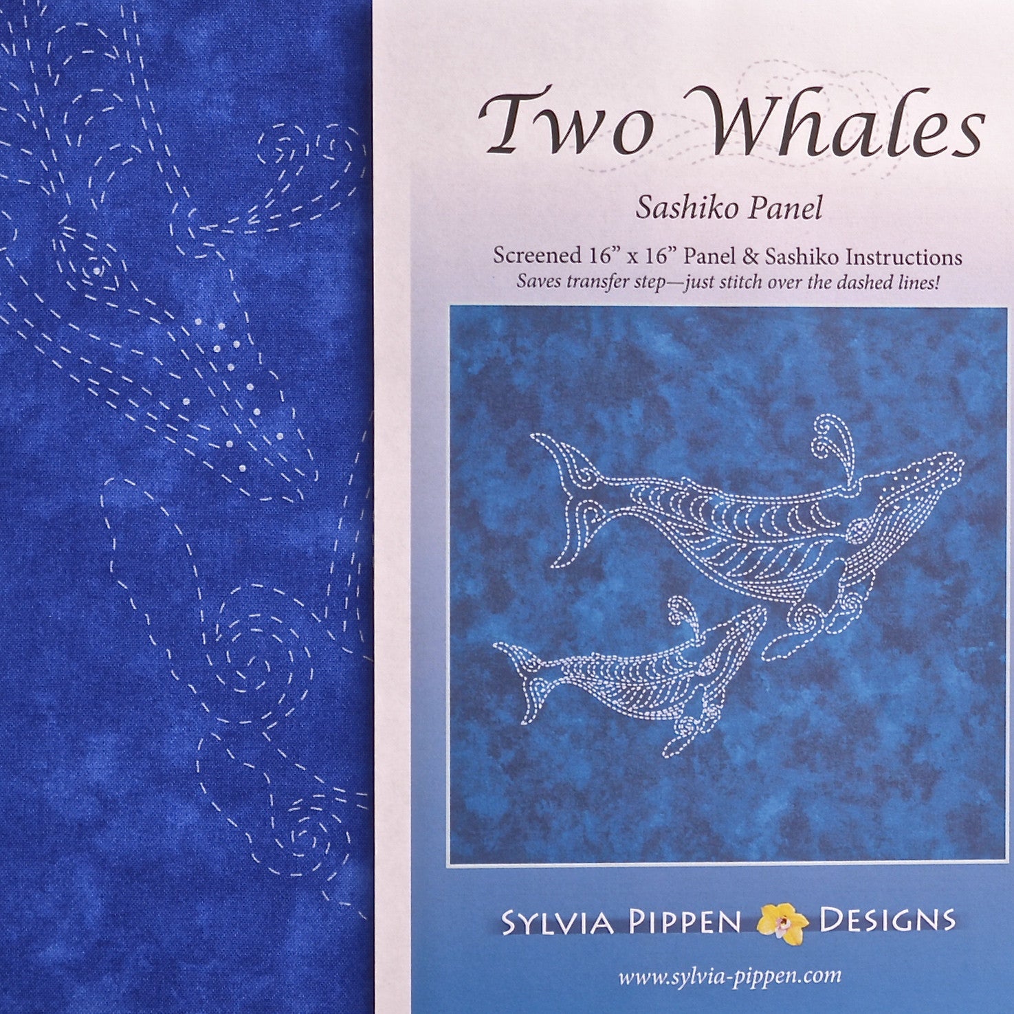 Sashiko Kit Sylvia Pippen Two Whales