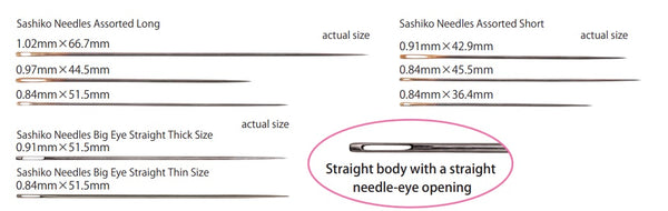 Sashiko - Big Eye Straight Thick Needle