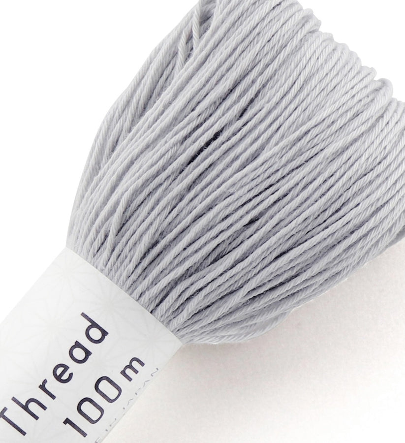 Sashiko Thread, 100 Meter Skein, Grey #113 - A Threaded Needle