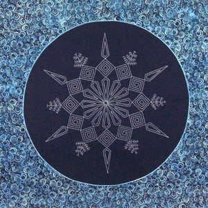 large Sashiko snowflake, paper pattern cover image