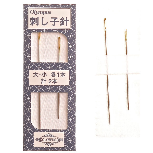 Sashiko Needles Lecien Cosmo Hidamari Sashiko Needle Set of 6 Large Eye  Needles in 4 Different Sizes for Sashiko Embroidery, Boro, Mending 